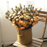 2021Imitation flower family decoration wedding holding flower road leading flower wall PE small daisy