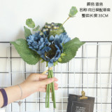 2021Sunflower European imitation flower manufacturer family decoration wedding hand holding wall plant