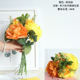 Manufacturer wholesale hand held flower simulation flower foreign trade family decoration wedding Milan peony Hydrangea bundle