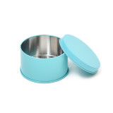 Custom Printed Round Tin Boxes Wedding Candy Packaging Soap Tin Box Color Tin Can With Lid