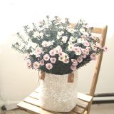 2021Imitation flower family decoration wedding holding flower road leading flower wall PE small daisy