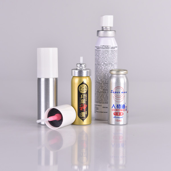 Style variety aluminum can oral spray with cover 200ml 250ml botol aerosol