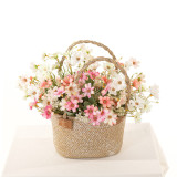 Chrysanthemum oil painting Ono simulation flower green plant wholesale wedding decorations