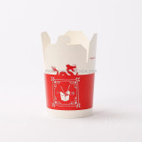 Custom PE PLA coated eco friendly cardboard take Away Food Box Packaging Noodles Pasta Box On Sale