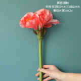 Imitation flower manufacturer fake flower wedding decorations ins wind cross border green plant wholesale Zhuding red