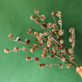 2021Manufacturers wholesale wedding simulation flowers cross border home decoration Christmas snow pine cones