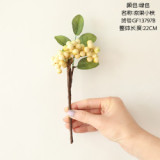 Imitation flower bean branch bean wholesale fake flower export home decoration Christmas Berry