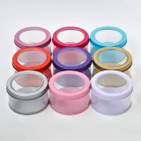 Custom Design Sliver White  mini Round  Tin Box for USB and candle