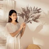 2021Home decoration simulation flower manufacturer cross border wedding wholesale dried winter green fruit