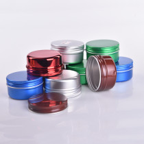 Top Sale Cheap Price aluminum jar Customization silver/black/white candle tin cans with lids Supplier from China