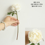 Night rose simulation flower manufacturer home decoration wedding holding flower wall single head small tea rose