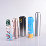 antiperspirant 215ml 300ml 400ml cosmetic empty aluminum bullet aerosol can 350ml 500ml