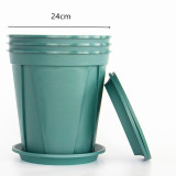 Good Quality Home Garden Decoration Round Flowerpot Wholesale Gallon Flower Pots With Tray