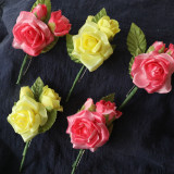 2021Manufacturer simulation flower green plant wholesale crafts decoration wedding corsage