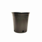 Wholesale White 2 Gallon Flower Pot Durable Side Hole Gallon Plastic Flower Pot