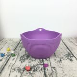 Round Plastic Hanging Basket Flower Pot 6'' 8'' 10''  Garden Plant Chain Planters Decoration Supplies
