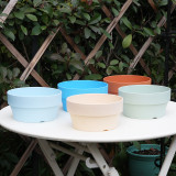 Thicken Flower Pots Plastic Pots Creative Small Circle Pots for Succulent plants 5 Colors Available