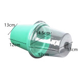 Manufacturers Supply Transparent Round Seedling Pots Plastic Flower Pots Wholesale