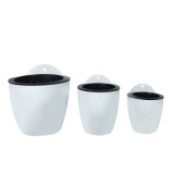 Creative Hanging Round Shaped Home Garden Plastic Garden Pots Flower Planters