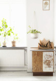 Fashion Straw Hanging Basket Hanging Flower Pot Plant Flower Basket Household Bamboo Basket Fresh Flower Foldable