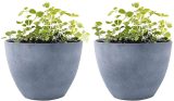 Manufacturers supply imitation cement simple Nordic retro frosted smooth plastic imitation porcelain succulent flower pots