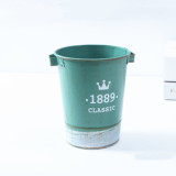 Wholesale Retro Succulents Flowerpots Outdoor Garden Metal Plant Flower Pot Decorations Creative Metal Flower Plant Pot