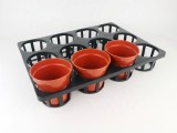 Plastic round pots for nursery plants grow seeding