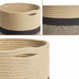 20cm Cotton Woven Flower Pot Storage Basket Crafts Storage Basket Green Plant Potted Basket