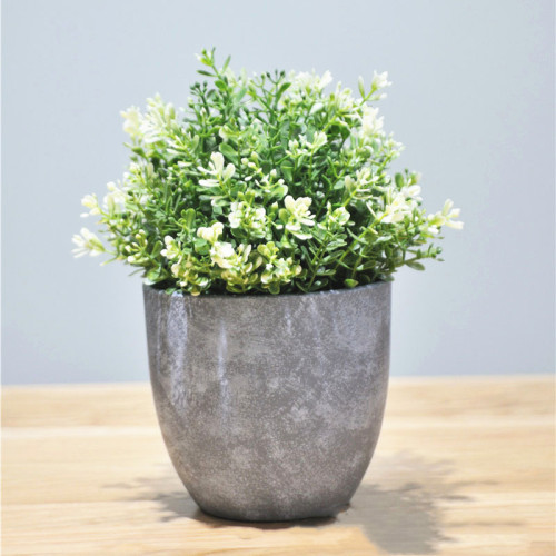Manufacturers supply imitation cement simple Nordic retro frosted smooth plastic imitation porcelain succulent flower pots