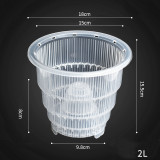 3 Size- Pack Indoor Outdoor Gardening Orchid Pots Gardening Holes Clear Plastic Plant Pot For Indoor Plants