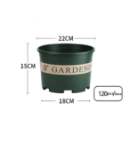 Chunky Root-Controlled Potted Round Rose Black Planting Seedling Thickening Flower Plastic Gallon Pot With Bottom Plate