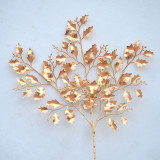 2021Golden flower material wedding hall layout simulation flower mist golden Hydrangea