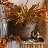 Millet simulation flower natural pastoral Hotel farmhouse decoration props simulation long branches, grains and ears of Wheat