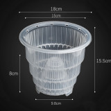 Orchid Pots Gardening  Holes Indoor Clear Plastic Plant Pot  for indoor plants