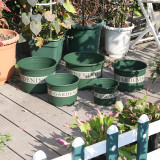 Chunky Root-Controlled Potted Round Rose Black Planting Seedling Thickening Flower Plastic Gallon Pot With Bottom Plate