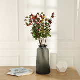 Various ornaments flower arrangement matching materials table and tea table decoration simulated rose fruit bundle