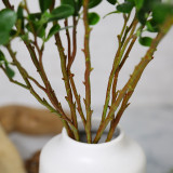 2021Factory wholesale color printing garden craft decoration silk cloth banyan leaves