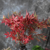 2021Manufacturer wholesale simulation bouquet home site decoration potted maple leaf
