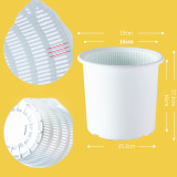 Root-controlled Imitation Porcelain Large Resin FlowerPots Succulents Wholesale Planters Plastic Flower Pots With Tray