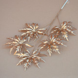 2021Golden flower material wedding hall layout simulation flower mist golden Hydrangea