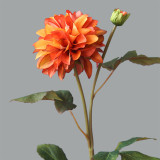 2021Living room dining table flower arrangement artificial flower decoration decoration flower set simulation 2 head Dahlia