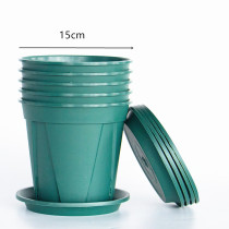 Good Quality Home Garden Decoration Round Flowerpot Wholesale Gallon Flower Pots With Tray