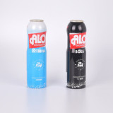 aluminum can with aerosol tank accessories Screen printing  215ml 300ml 400ml ensuous Body Lotion aerosol spray bottle 15ml