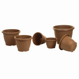 Plastic Flowerpot Household Potted Green Radish Succulent Geranium Hydrangea Planting Pot Large And Small Set Of Pots