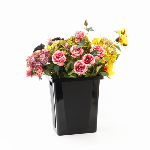 Multiple Specifications Black Square Flower Pot Large Flower Bucket Waking Plastic Flower Bucket