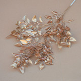2021Golden flower material wedding hall layout simulation flower mist golden Hydrangea
