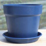 Wholesale Flower Pot Plastic Tray With Bottom Succulent Green Scoop Round Flower Pot Large
