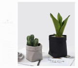 Ins Colorful Washable Brown Paper Bag Nordic Home Storage Bag Pen Holder Makeup Brush Bucket Brown Paper Flower Plants Potted