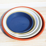 Wholesale Flower Pot Plastic Tray With Bottom Succulent Green Scoop Round Flower Pot Large