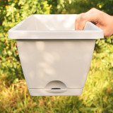 Automatic Water-Absorbing Lazy Flower Pot Family Balcony Plastic Flower Pot Green Sill Potted Planting